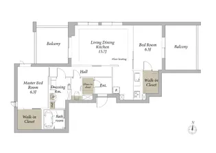ソフィア新宿【2階】の間取り