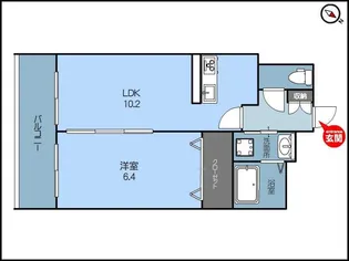 グレイスヴィラ西大畑【2階】の間取り