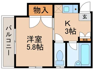 グリーンヒル【3階】の間取り