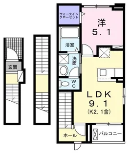 ブリュームII【3階】の間取り