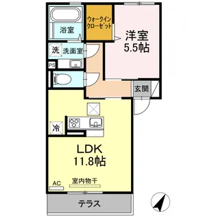 VISEO AFFINO【1階】の間取り