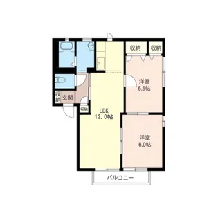 クレールメゾンA【1階】の間取り