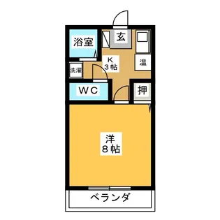 ワイセローセマキ【2階】の間取り