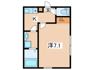 仮)大岡一丁目集合住宅B棟【1階】の間取り