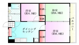 牛田翠苑【3階】の間取り