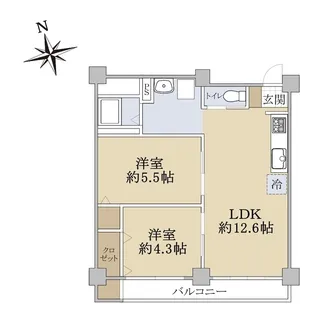 第一寿マンション【1階】の間取り