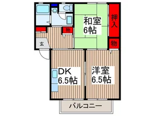 ジュネスコート【2階】の間取り