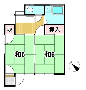 小沢アパート【2階】の間取り