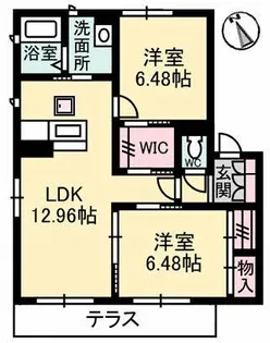 シャーメゾン屋島【1階】の間取り