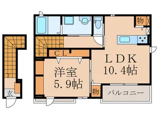 リバーサイド MII【2階】の間取り