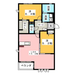 VIVACE中村【2階】の間取り