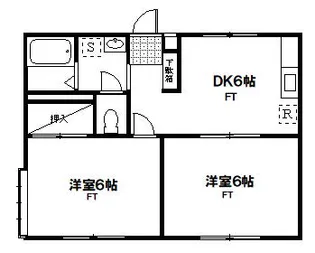 ミルリーフ【2階】の間取り