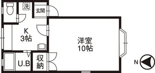 マーセルエステート【1階】の間取り
