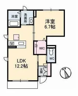 グラン・ノワ【1階】の間取り