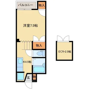 メゾングローバル【2階】の間取り