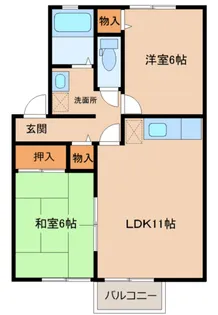 パールハイツ【1階】の間取り