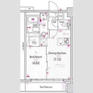 ガーラ・パークサイド亀戸【6階】の間取り