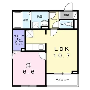 ヒカルサ明石土山【2階】の間取り