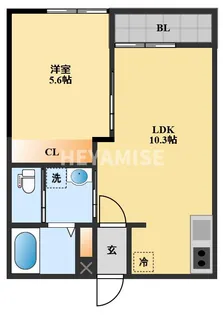 EXCEL長田A【2階】の間取り