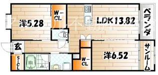 赤坂リプル【4階】の間取り