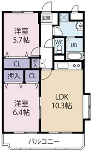 ハーブメゾン清美【1階】の間取り