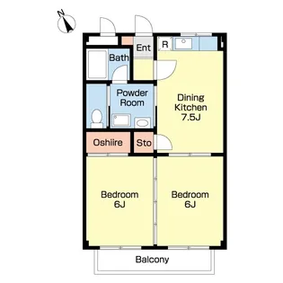 プルーデンス【2階】の間取り