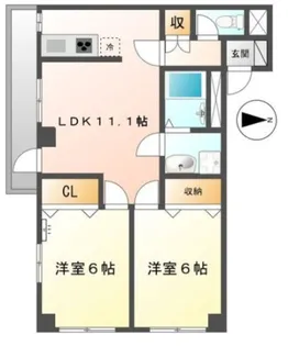 アメニティプレイス【6階】の間取り
