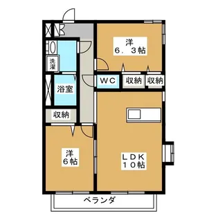 メヌエット【2階】の間取り