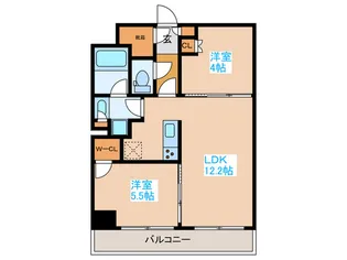 クレストコート中野富士見町【5階】の間取り