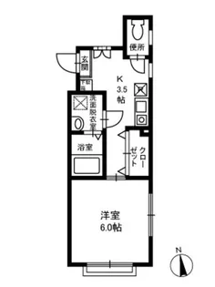 ライネスハイム長崎【1階】の間取り