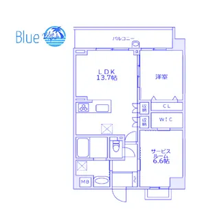 RICHE FLEUR【1階】の間取り