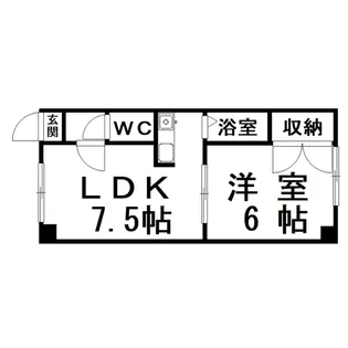 プレジデント城山【2階】の間取り