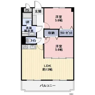 ワンブリッジ21ーB【3階】の間取り