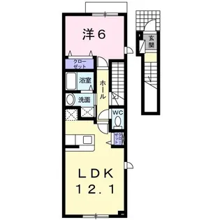 クラリス神楽【2階】の間取り