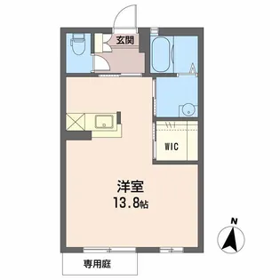 ベルフローラ【1階】の間取り