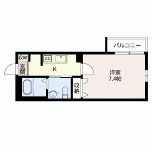 CLAVEL野方【1階】の間取り