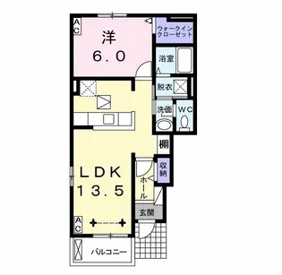 シャルム コートA【1階】の間取り