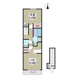 メル・オーエスII【2階】の間取り