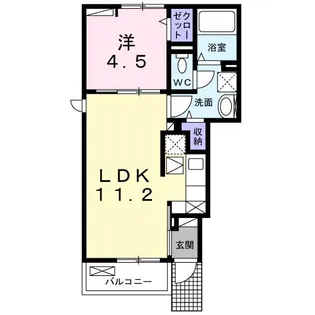 リナセント I【1階】の間取り