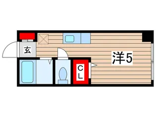 レジデンスカ-プ千葉【3階】の間取り