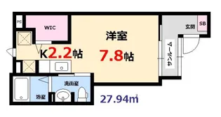 ヒルサイドK【1階】の間取り