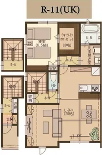 ユーソニアン・前川東Eの間取り