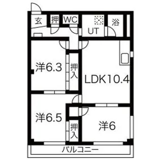 ブラウンハウス【1階】の間取り