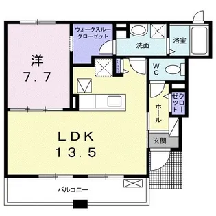 メゾンヒルズ【1階】の間取り