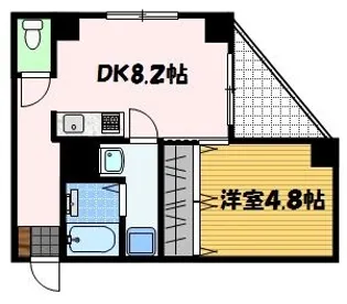 MKステーション花丘【3階】の間取り