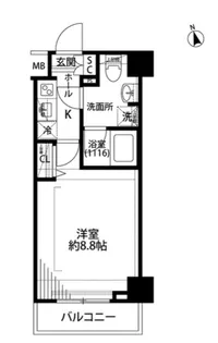 プレール・ドゥーク練馬中村橋【2階】の間取り