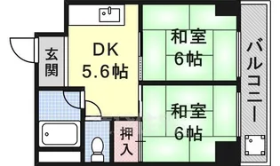 向陽ビル【8階】の間取り