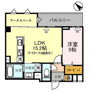 グランアネシス金澤II【7階】の間取り