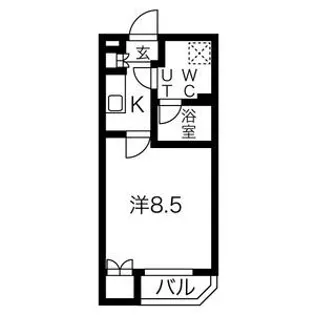 スパシエソリデ目黒【1階】の間取り