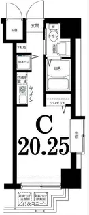 グリフィン横浜・ポートサイド【2階】の間取り